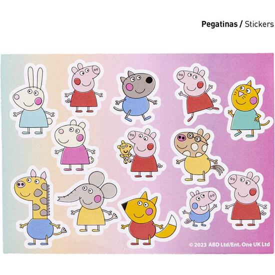 SET DE PAPELERÍA COLOREABLE PEPPA PIG PINK image 4