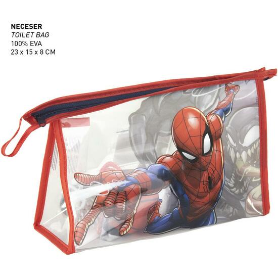 NECESER SET ASEO/VIAJE SPIDERMAN RED image 1