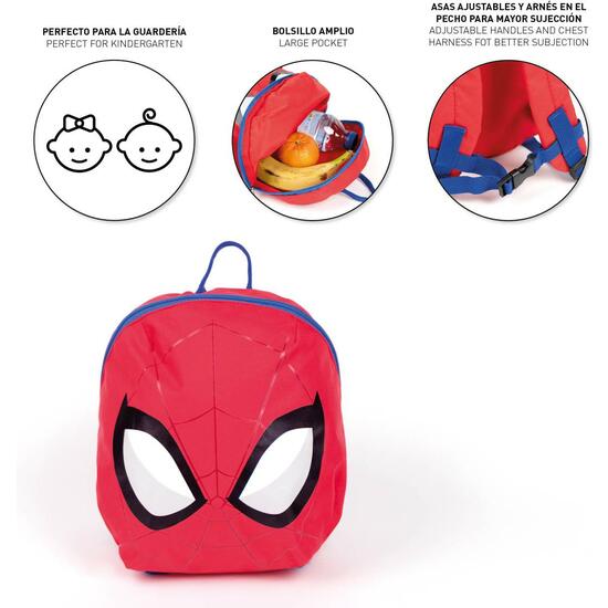 MOCHILA GUARDERIA PERSONAJE SPIDERMAN RED image 3