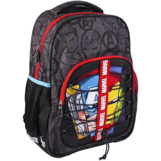 MOCHILA ESCOLAR MEDIANA 42 CM AVENGERS BLACK image 0