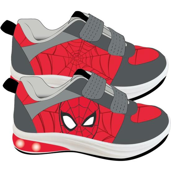 DEPORTIVA SUELA PVC CON LUCES SPIDERMAN RED image 0