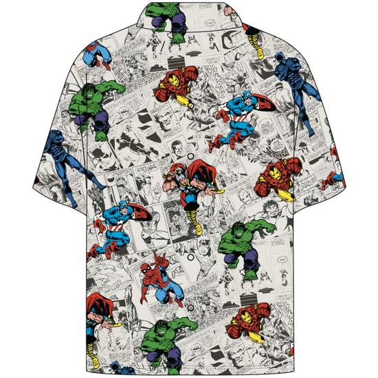 CAMISETA CORTA POPELIN MARVEL LIGHT GRAY image 1