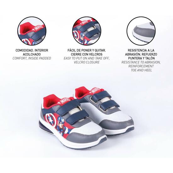 DEPORTIVA SUELA PVC CON LUCES AVENGERS BLUE image 4