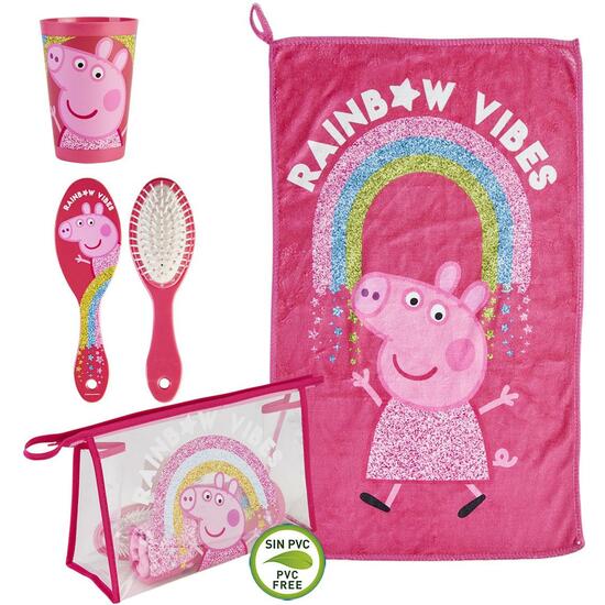 NECESER ASEO VIAJE ACCESORIOS PEPPA PIG FUCHSIA image 0