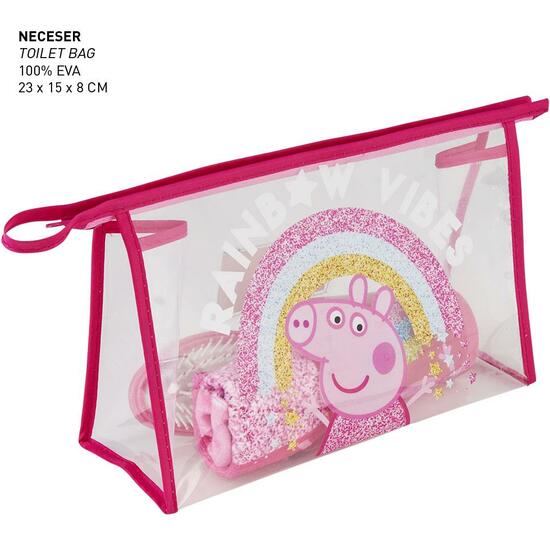 NECESER ASEO VIAJE ACCESORIOS PEPPA PIG FUCHSIA image 1