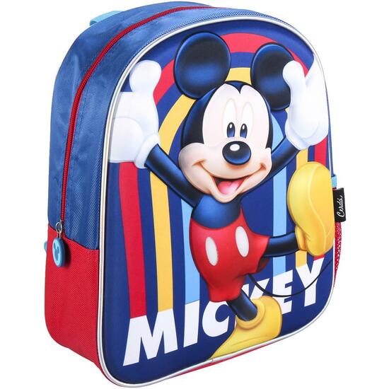 MOCHILA INFANTIL 3D LUCES MICKEY DARK BLUE image 0