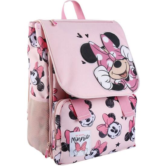 MOCHILA ESCOLAR GRANDE EXTENSIBLE MINNIE PINK image 0