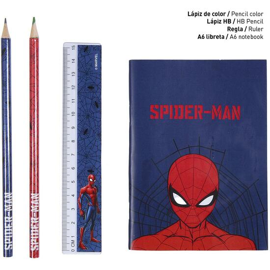 SET PAPELERÍA ESCOLAR SPIDERMAN DARK BLUE image 2