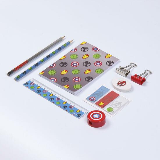 SET PAPELERÍA ESCOLAR AVENGERS GRAY image 4