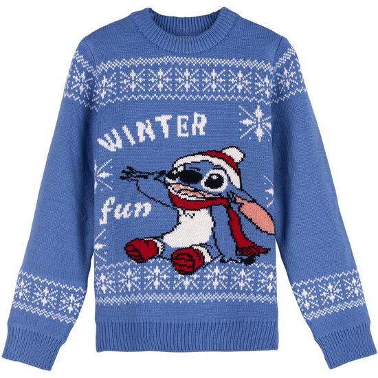 JERSEY PUNTO NAVIDEÑO STITCH BLUE image 0