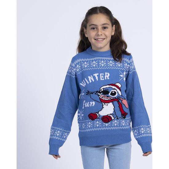 JERSEY PUNTO NAVIDEÑO STITCH BLUE image 3