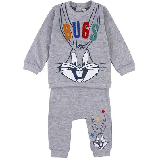 CHANDAL COTTON BRUSHED LOONEY TUNES GRAY image 0
