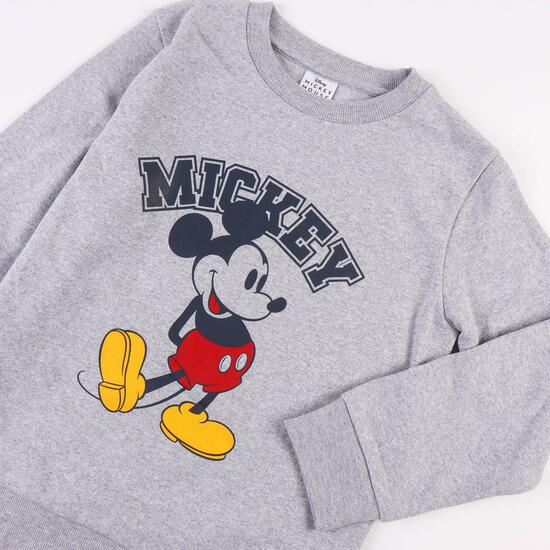 SUDADERA COTTON BRUSHED MICKEY GRAY image 2