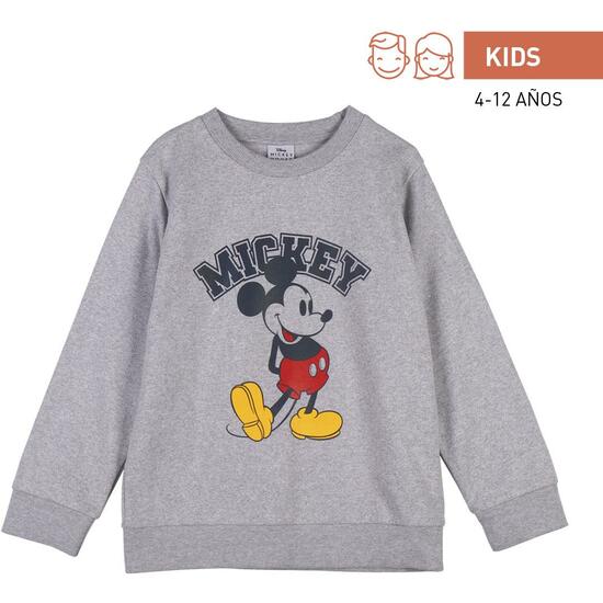 SUDADERA COTTON BRUSHED MICKEY GRAY image 0