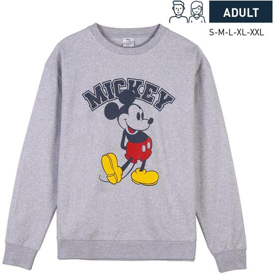 SUDADERA COTTON BRUSHED MICKEY GRAY image 0