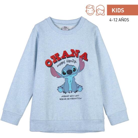 SUDADERA COTTON BRUSHED STITCH LIGHT BLUE image 0