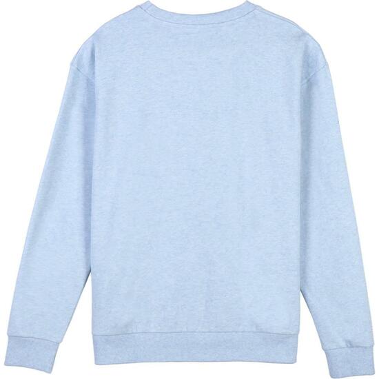 SUDADERA COTTON BRUSHED STITCH LIGHT BLUE image 1