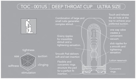 TENGA U.S. ULTRA SIZE DEEP THROAT CUP image 1