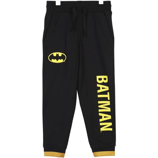 PANTALÓN LARGO COTTON BRUSHED BATMAN BLACK image 0