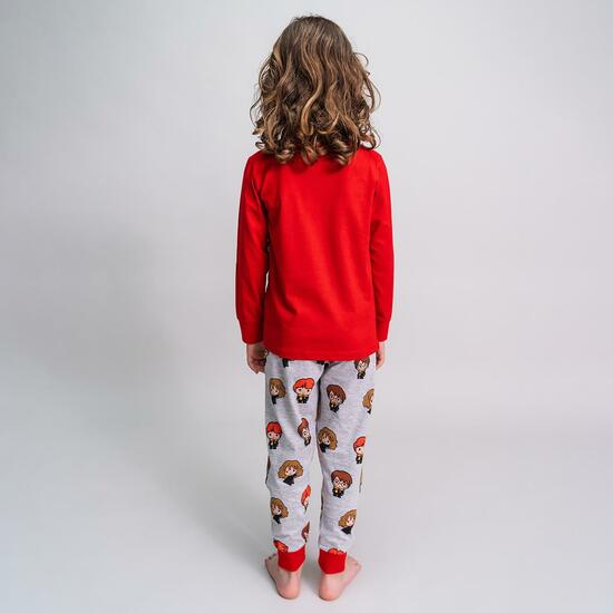 PIJAMA LARGO SINGLE JERSEY HARRY POTTER DARK RED image 4