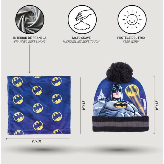 CONJUNTO 3 PIEZAS SNOOD BATMAN DARK BLUE image 4