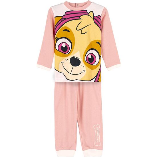 PIJAMA LARGO INTERLOCK PAW PATROL PINK image 0