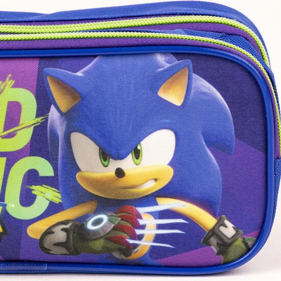 ESTUCHE PORTATODO 2 COMPARTIMENTOS SONIC PRIME BLUE image 2