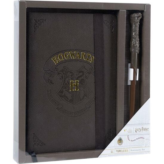 SET DE PAPELERÍA VARITA HARRY POTTER HOGWARTS BROWN image 0