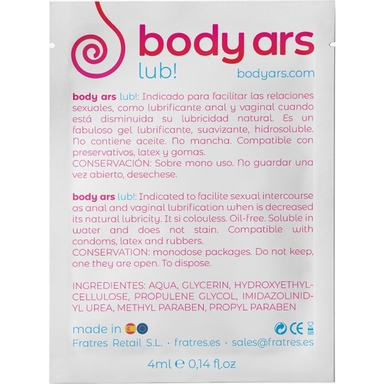 CAJA DE SOBRES 20 UNIDADES BODY ARS 4ML image 3