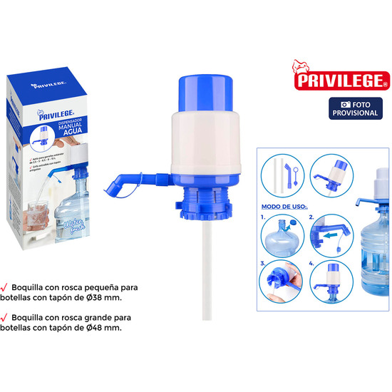 DISPENSADOR MANUAL AGUA WATER FRESH PRIVILEGE image 0