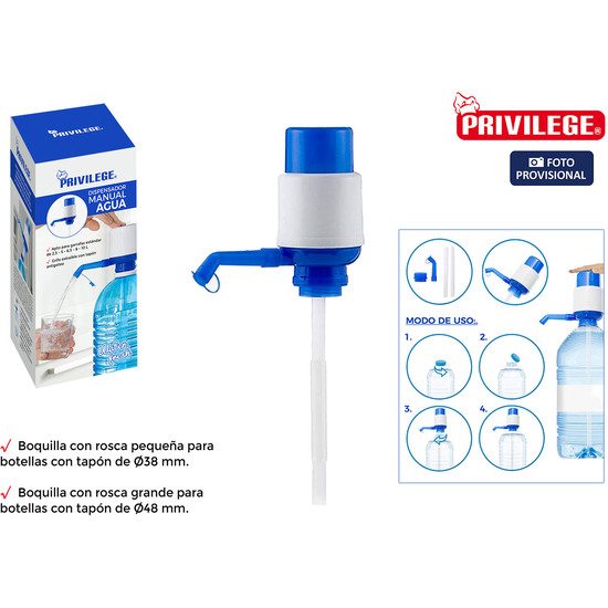 DISPENSADOR MANUAL AGUA WATER FRESH PRIVILEGE image 0