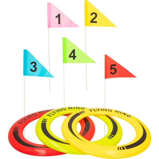 SET 2 JUEGOS AIRE LIBRE: DISCOS VOLADORES Y GOLF image 1