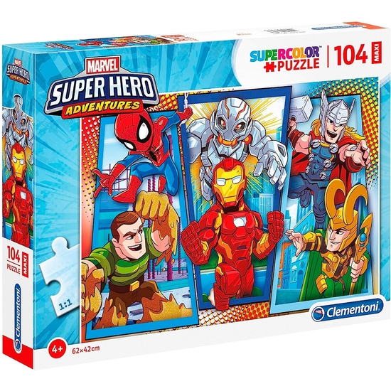 MARVEL SUPER HERO PUZZLE 104 PIEZAS MAXI image 0