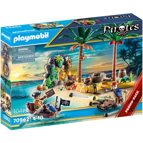 PLAYMOBIL PIRATAS ISLA DEL TESORO CON ESQUELETO image 0