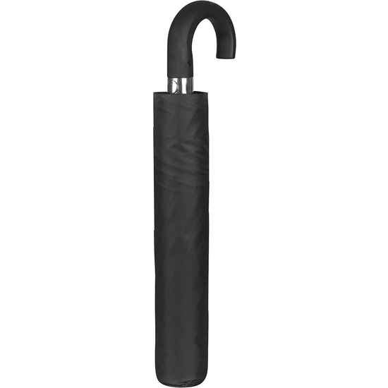 PARAGUAS PLEGABLE AUTOMÁTICO NEGRO CON PUÑO 95 CM image 0