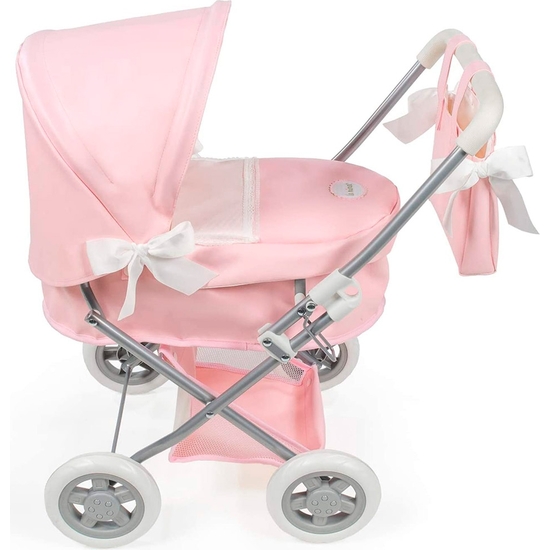 COCHE MUÑECA VINTAGE ROSA POLIPIEL image 2