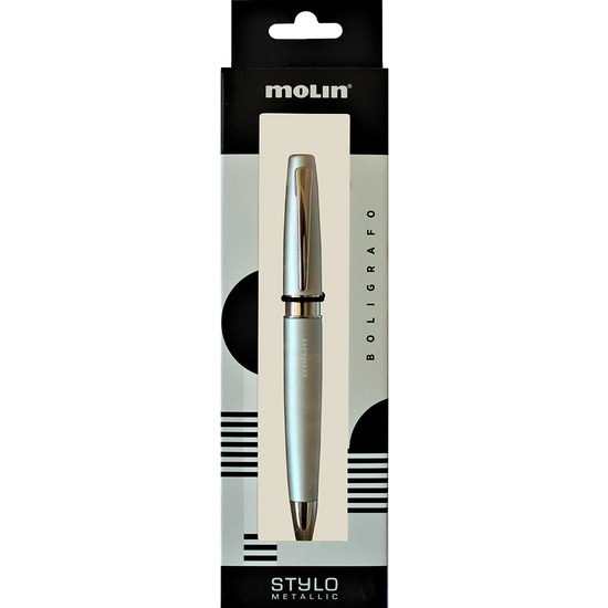 BOLÍGRAFO STYLO SILVER EN ESTUCHE image 0