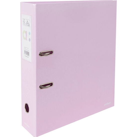 ARCHIVADOR A4 PALANCA ROSA PASTEL image 0