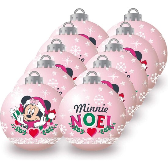 BOLAS NAVIDAD 6CM PACK 10 MINNIE MOUSE "LUCKY" image 0