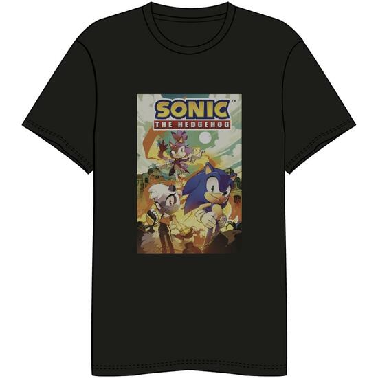 CAMISETA CORTA RETRO SINGLE JERSEY SONIC BLACK image 0