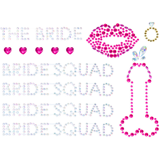 LEG AVENUE BRIDE SQUAD BODYJEWELS STICKER image 0