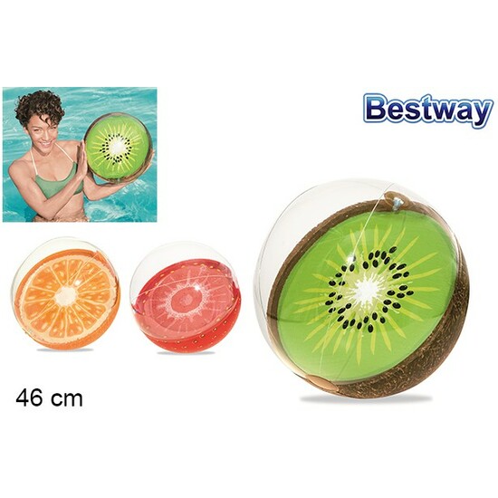 PELOTA HINCHABLE FRUTAS 46CM image 0