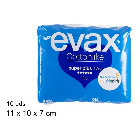 EVAX COMPRESAS SUPER PLUS CON ALAS 10UDS image 0