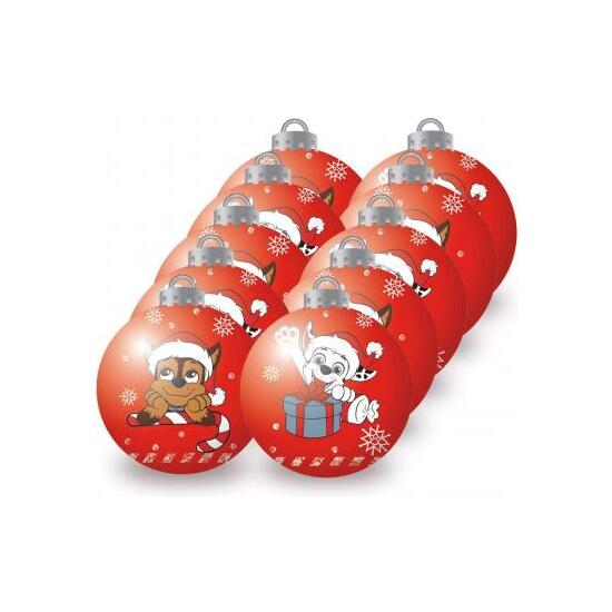 BOLAS NAVIDAD 6CM PACK 10 PAW PATROL "FRIENDSHIP" image 0