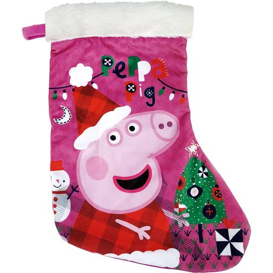 CALCETIN PAPA NOEL 42CM PEPPA PIG "COSY CORNER" image 0