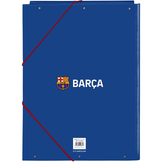 CARPETA FOLIO 3 SOLAPAS F.C.BARCELONA 2ª EQUIPACION image 1