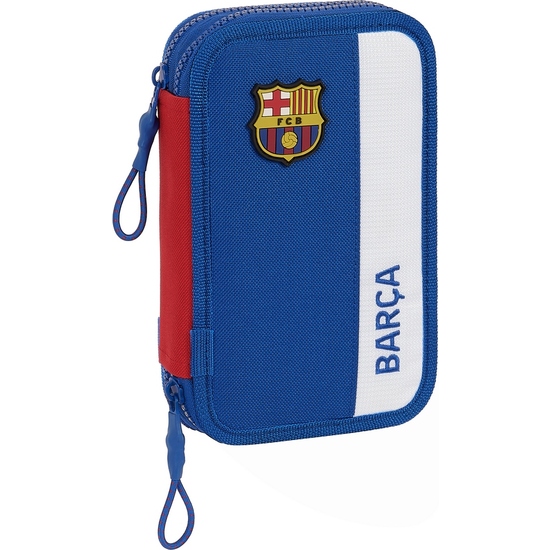 PLUMIER DOBLE PQÑO 28 PCS F.C.BARCELONA 2ª EQUIPACION image 0