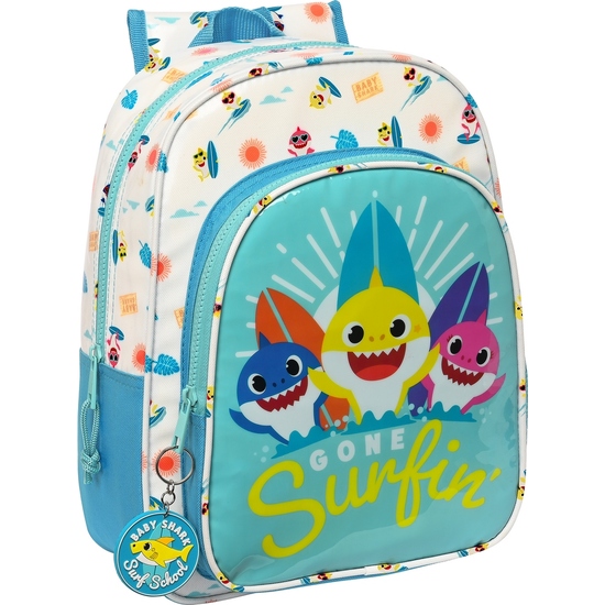 MOCHILA INFANTIL ADAPT.CARRO BABY SHARK "SURFING" image 0