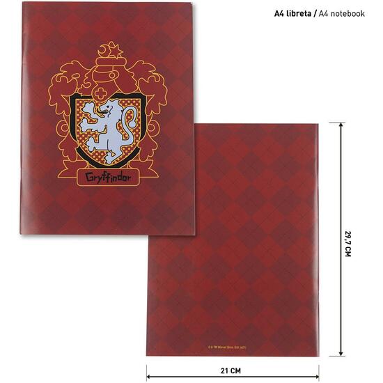 SET PAPELERÍA ESCOLAR HARRY POTTER GRYFFINDOR RED image 2