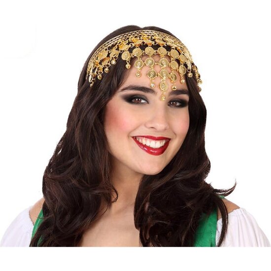 DIADEMA MONEDAS DORADAS image 0